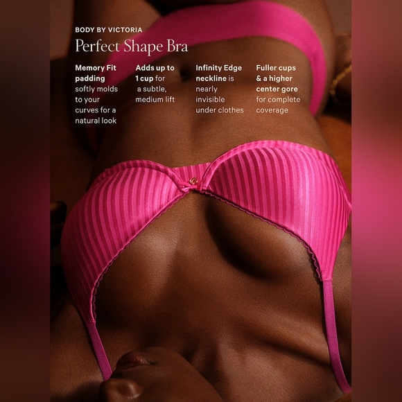 Victoria's Secret Perfect Shape Racerback front close Push-up Bra 40D New beige - Picture 4 of 9